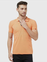 Lt. Orange mel polo t shirt